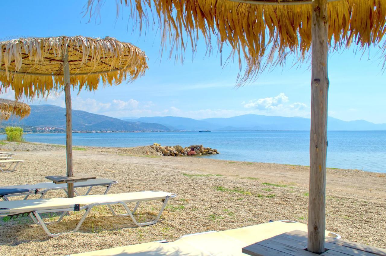 Epipleon Luxury Suites -104- Δωμάτιο 35Τμ Με Βεράντα 35Τμ Μπροστά Στη Θάλασσα Nafpaktos Esterno foto